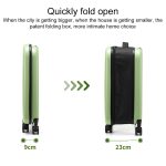 Faltbarer tragbarer Universal-Trolley-Gepäckkoffer mit Zahlenschloss, 20 inch, 24 inch, 28 inch – Bild 7