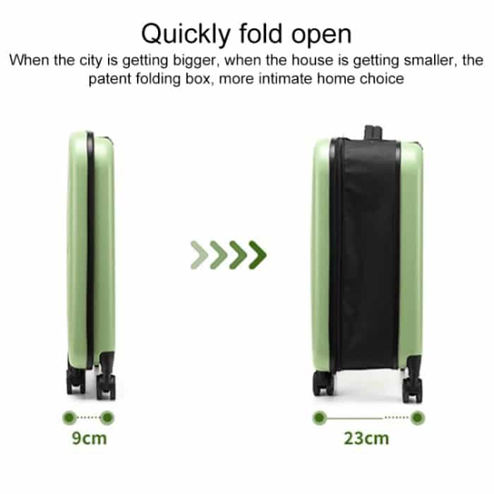 Faltbarer tragbarer Universal-Trolley-Gepäckkoffer mit Zahlenschloss, 20 inch, 24 inch, 28 inch – Bild 7