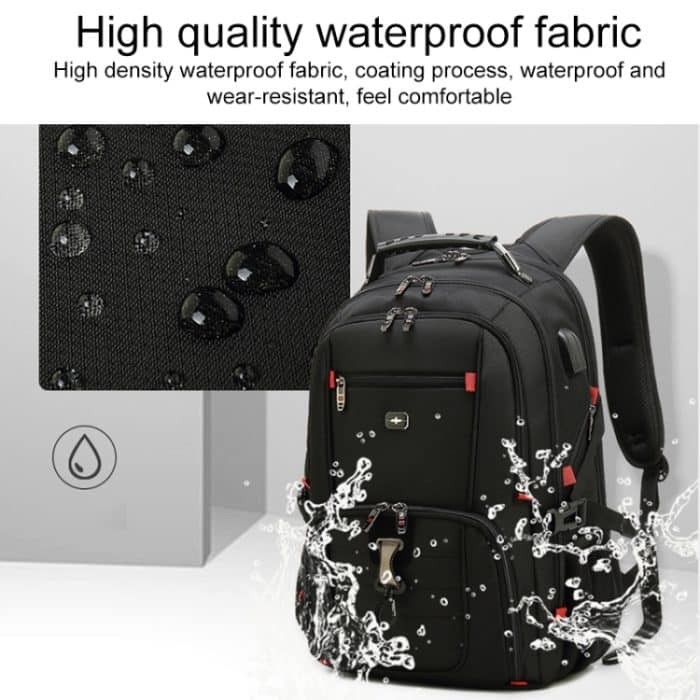 Multifunktionaler Business-Rucksack mit großer Kapazität und wasserdichtem Doppelschultergurt und USB-Schnittstelle, 18 inch, 20 inch, 22 inch – Bild 4