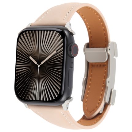Schmale Magnetschnalle, Echtleder-Uhrenarmband, For Apple Watch 46mm / 49mm / 45mm / 44mm, For Apple Watch 42mm / 41mm / 40mm / 38mm