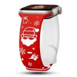 Silikon-Uhrenarmband mit Weihnachtsgravur und Schmetterlingsschnalle, For Apple Watch 46mm / 49mm / 45mm / 44mm, For Apple Watch 42mm / 41mm / 40mm / 38mm – Bild 6