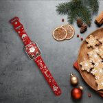 Silikon-Uhrenarmband mit Weihnachtsgravur und Schmetterlingsschnalle, For Apple Watch 46mm / 49mm / 45mm / 44mm, For Apple Watch 42mm / 41mm / 40mm / 38mm – Bild 3