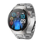 MT200 1,43 Zoll AMOLED IP67 Stahlband Smart Call Watch, unterstützt EKG