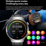 MT200 1,43 Zoll AMOLED IP67 Stahlband Smart Call Watch, unterstützt EKG – Bild 9