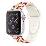 Silikon-Uhrenarmband mit Weihnachtsmuster, For Apple Watch 46mm / 49mm / 45mm / 44mm