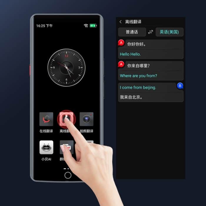 A50 5,5 Zoll HD-Touchscreen Smart Translator 139 Sprachen mit Offline-Übersetzung/Fotoübersetzung – Bild 3
