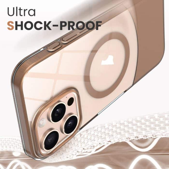 Schlanke, transparente MagSafe PC-Telefonhülle mit Farbkontrast, For iPhone 15 Plus, For iPhone 15, For iPhone 14 Plus – Bild 4