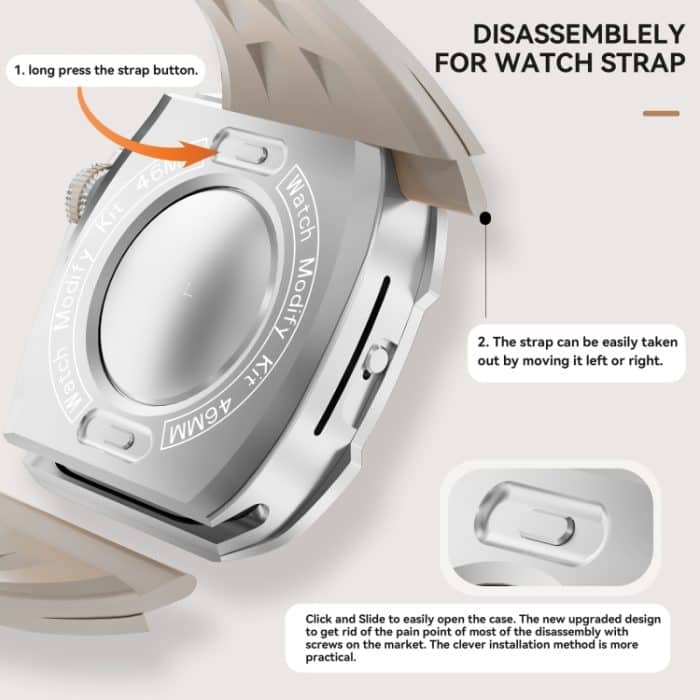 RedPepper Armor Metallgehäuse Integriertes Silikonarmband, For Apple Watch Series 10 46mm – Bild 4