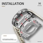 RedPepper Armor Metallgehäuse Integriertes Silikonarmband, For Apple Watch 44mm / 45mm – Bild 4