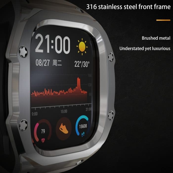 RedPepper Armor Metallgehäuse Integriertes Silikonarmband, For Apple Watch Ultra 1 / 2 49mm – Bild 4