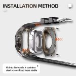 RedPepper Armor Metallgehäuse Integriertes Silikonarmband, For Apple Watch Ultra 1 / 2 49mm – Bild 7