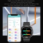ET492 1,43 Zoll AMOLED-Bildschirm Silikonarmband Smart Watch unterstützt EKG/Blutzuckerüberwachung – Bild 8
