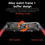 ET492 1,43 Zoll AMOLED-Bildschirm Lederarmband Smart Watch unterstützt EKG/Blutzuckerüberwachung – Bild 4