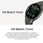 HD Watch7 Mini 1,3 Zoll AMOLED-Bildschirm Smart Watch unterstützt Herzfrequenzüberwachung/Blutsauerstoffüberwachung – Bild 3
