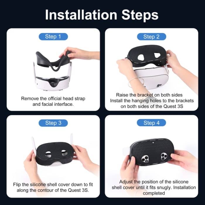 STARTRC GAMES Für Meta Quest 3 VR Silikon-Schutzhülle – Bild 8