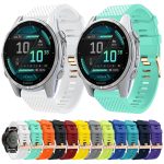 Uhrenarmband aus Silikon mit gefleckter Schnalle in Roségold mit Schnellverschluss, For Garmin 20mm – Bild 2