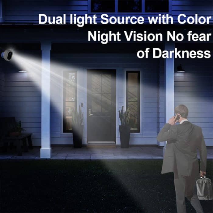 WiFi Tuya Smart Version HD Akkukamera mit geringem Stromverbrauch, EU-Stecker, Without Memory, 32GB – Bild 6