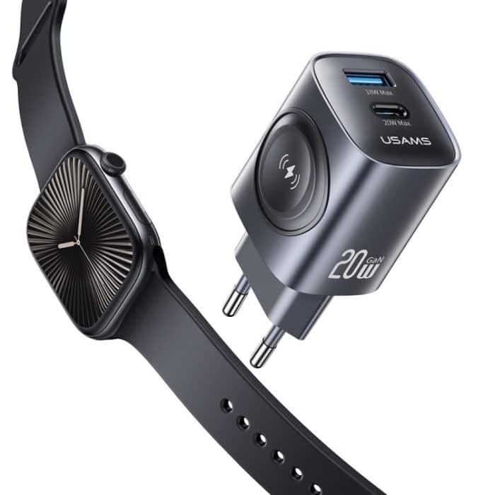 USAMS T67 20W USB- und USB-C/Typ-C GaN-Schnellladegerät – Bild 2