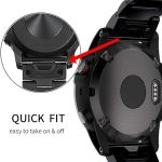 Uhrenarmband aus Titanlegierung mit fünf Perlen und Druckschnalle aus Metall mit Schnellverschluss, For Garmin 26mm, For Garmin 22mm – Bild 5