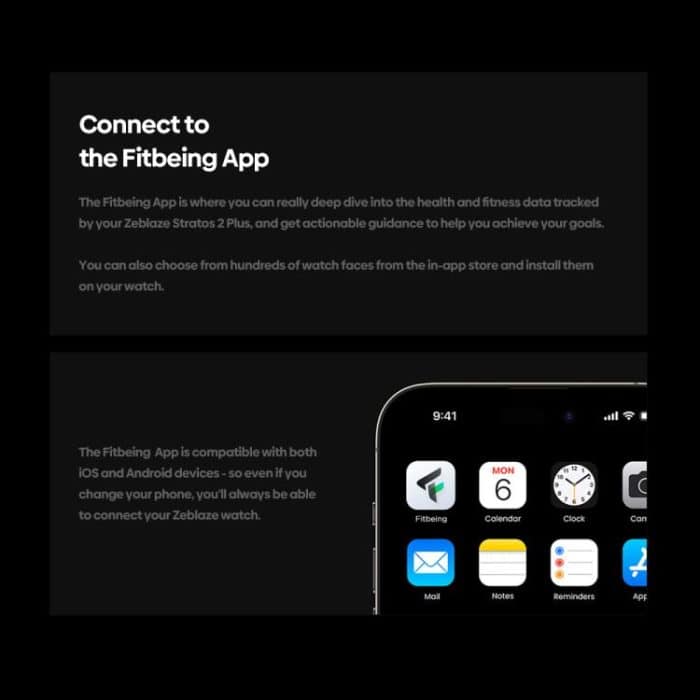 Zeblaze Stratos 2 Plus 1,43-Zoll-Bildschirm 3 ATM Gesundheits- und Fitness-GPS-Smartwatch, Stratos 2 Plus – Bild 9