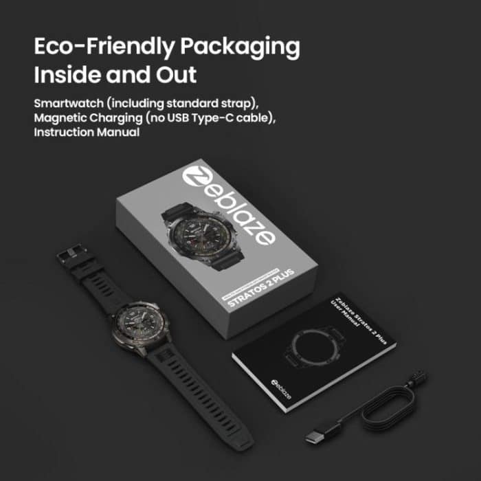 Zeblaze Stratos 2 Plus 1,43-Zoll-Bildschirm 3 ATM Gesundheits- und Fitness-GPS-Smartwatch, Stratos 2 Plus – Bild 10