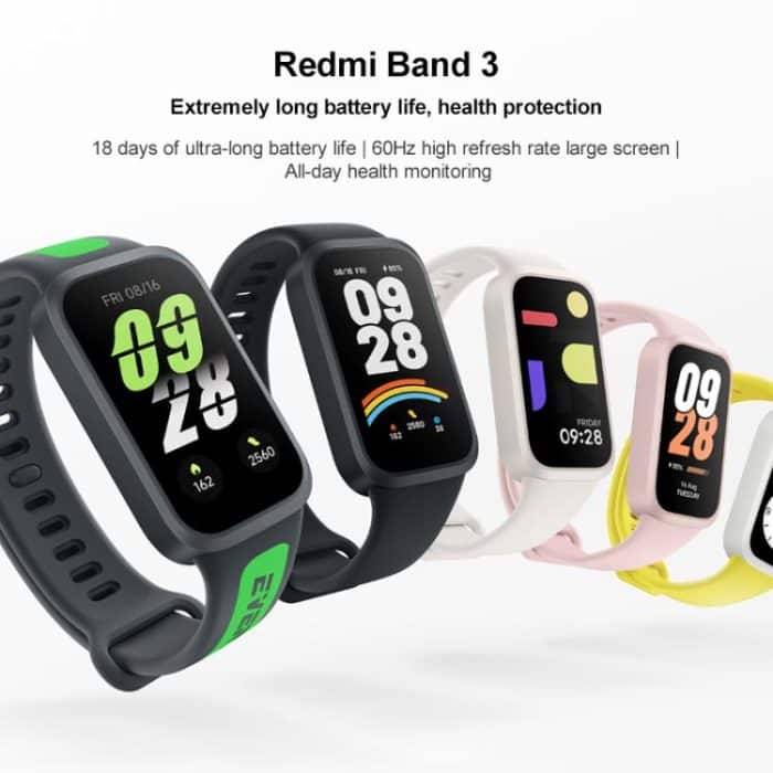 Xiaomi Redmi Band 3 Smart Band, 1,47 Zoll, Herzfrequenz-/Blutsauerstoff-Gesundheitsüberwachung – Bild 2