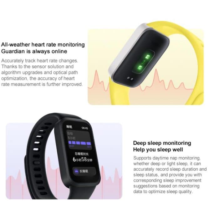 Xiaomi Redmi Band 3 Smart Band, 1,47 Zoll, Herzfrequenz-/Blutsauerstoff-Gesundheitsüberwachung – Bild 5
