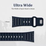 Uhrenarmband aus Silikon mit einem Nagel, zweifarbig und mehreren Löchern, For Apple Watch 46mm / 49mm / 45mm / 44mm – Bild 3