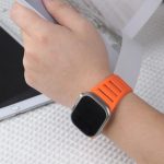 Uhrenarmband aus Silikon mit einem Nagel, zweifarbig und mehreren Löchern, For Apple Watch 46mm / 49mm / 45mm / 44mm – Bild 5