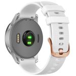 Uhrenarmband aus Silikon mit Stahlschließe in Roségold, For Garmin 20mm, For Garmin 18mm