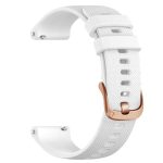 Uhrenarmband aus Silikon mit Stahlschließe in Roségold, For Garmin 20mm, For Garmin 18mm – Bild 4