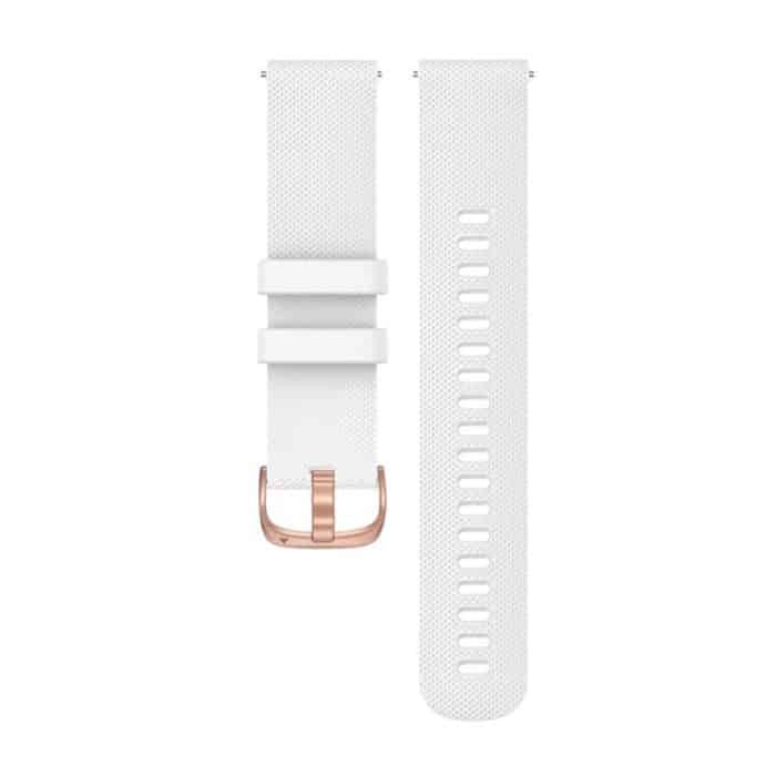 Uhrenarmband aus Silikon mit Stahlschließe in Roségold, For Garmin 20mm, For Garmin 18mm – Bild 3
