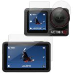 imak Heckscheibe + Frontscheibe + Rückkameraobjektiv Hartglasfolie, For DJI Osmo Action 5 Pro