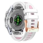 Uhrenarmband aus Silikon mit Stahlschnalle und Schnellverschluss in Roségold, For Garmin Fenix 8 AMOLED 43mm – Bild 4