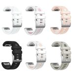 Uhrenarmband aus Silikon mit Stahlschnalle und Schnellverschluss in Silber, For Garmin Fenix 8 AMOLED 43mm – Bild 3