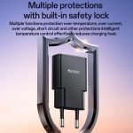 Yesido YC74 Ultradünnes 30W USB-C / Type-C Reiseladegerät, EU-Stecker – Bild 9