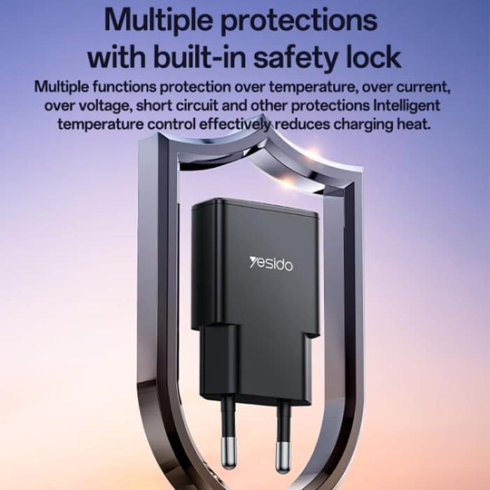 Yesido YC74 Ultradünnes 30W USB-C / Type-C Reiseladegerät, EU-Stecker – Bild 9