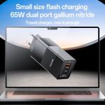 Yesido YC73 65W USB und USB-C / Typ-C Dual Port GaN Schnellladegerät Set – Bild 2