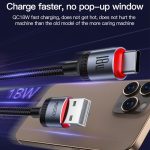 Yesido CA129C 18W 3A USB auf USB-C / Typ-C Ladedatenkabel, Länge: 1,2m – Bild 7