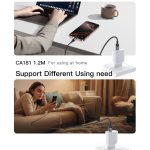 Yesido CA181 PD60W 3A USB-C / Typ-C auf USB-C / Typ-C Ladedatenkabel, Länge: 1,2 m – Bild 11