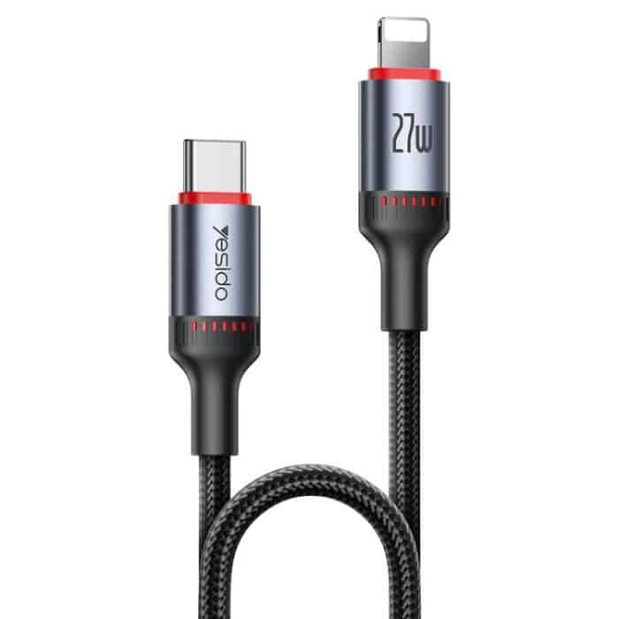 Yesido CA182 PD27W 3A USB-C / Typ-C auf 8-Pin Ladedatenkabel, Länge: 1,2 m – Bild 1