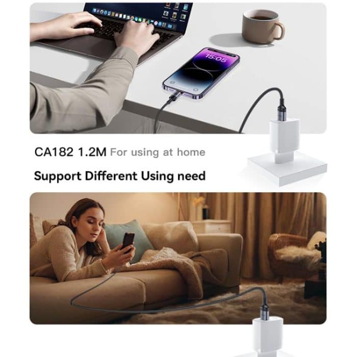 Yesido CA182 PD27W 3A USB-C / Typ-C auf 8-Pin Ladedatenkabel, Länge: 1,2 m – Bild 11