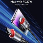 Yesido CA182 PD27W 3A USB-C / Typ-C auf 8-Pin Ladedatenkabel, Länge: 1,2 m – Bild 3