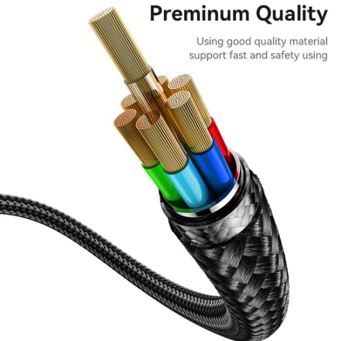 Yesido CA182 PD27W 3A USB-C / Typ-C auf 8-Pin Ladedatenkabel, Länge: 1,2 m – Bild 4