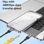 Yesido CA182 PD27W 3A USB-C / Typ-C auf 8-Pin Ladedatenkabel, Länge: 1,2 m – Bild 10