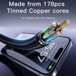 Yesido CA183 PD60W 3A USB-C / Typ-C auf USB-C / Typ-C Ladedatenkabel, Länge: 2m – Bild 3