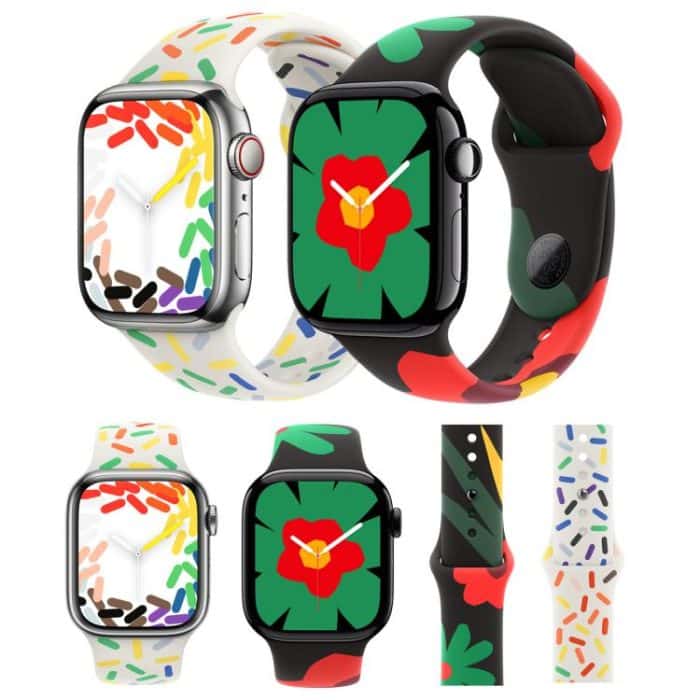 Sportliches Uhrenarmband aus Silikon, For Apple Watch 46mm / 49mm / 45mm / 44mm, For Apple Watch 42mm / 41mm / 40mm / 38mm – Bild 2