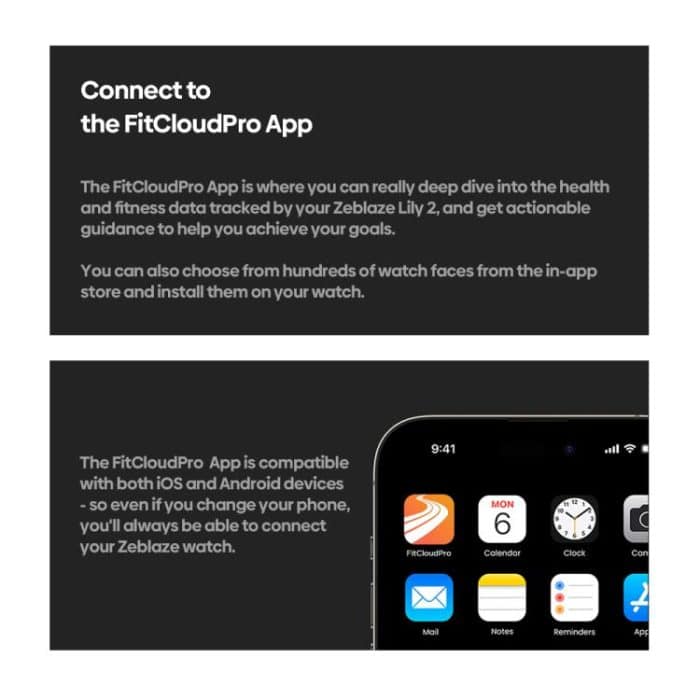 Zeblaze Lily 2 1,2-Zoll-Bildschirm Haute & Healthy Lady Smart Watch – Bild 10