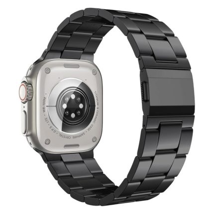 Uhrenarmband aus Edelstahl mit drei Gliedern und Norman-Verschluss, For Apple Watch 46mm / 49mm / 45mm / 44mm