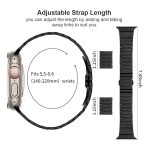 Uhrenarmband aus Titanlegierung mit Schmetterlingsverschluss und einer Perle, For Apple Watch 46mm / 49mm / 45mm / 44mm – Bild 4